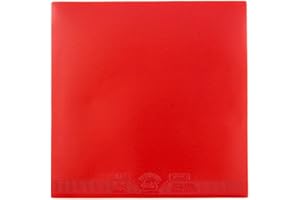 Ppbigu 729 Cross Red/Black Table Tennis Rubber 2.2mm Sponge, Tacky Pimples-in Ping Pong Training Rubber with ITTF Approved, Ping Pong Accessories Paddle Replacement Rubber