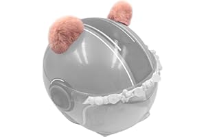 TSANGBABY Kawaii Round Bear Ears Plush Ski Helmet Accessory for Children Balance Bike Decor