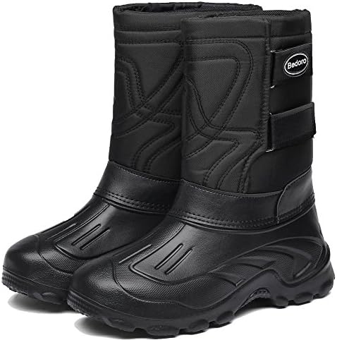 Men's Winter Snow Boots Outdoor Fashion Warm for Cold Weather with Comfortable Waterproof Shoes