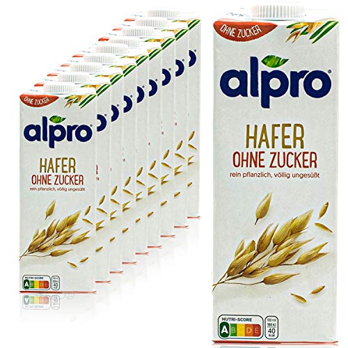Alpro-10er-Pack-Haferdrink-ohne-Zucker-1-Liter-Oat-Hafer-Drink-ungesuesst-100-pflanzlich Alpro-10er-Pack-Haferdrink-ohne-Zucker-1-Liter-Oat-Hafer-Drink-ungesuesst-100-pflanzlich