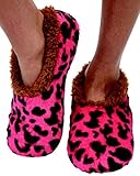 Snoozies Animal Print Fleece Lined Womens Footies