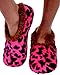 Snoozies Animal Print Fleece Lined Womens Footies