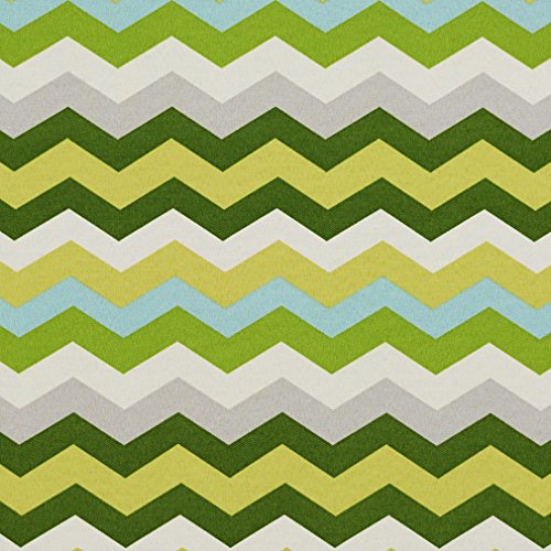Citrus Dark Green Grey Silver Light Blue Light Geen White Beach Nautical Chevron Flamestitch Abstract Geometric Juvenile Tropical Denim Duck Twill Print Outdoor and Indoor Upholstery Fabric by the yard