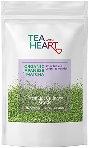 Premium Matcha Green Tea Powder; Similar to Ceremonial; USDA Organic; Perfect for Lattes, Smoothies, Protein Shakes, Hot/Iced Tea; Non-GMO; Powerful Antioxidants (Premium Culinary 100g Value Pack)