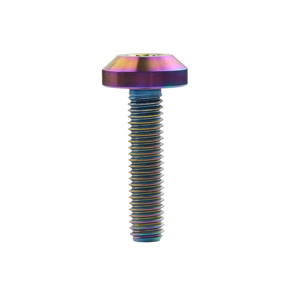 Pernos Bicicleta Garantía Tornillos De Titanio M6 En Varios Colores - Oro, Azul, Púrpura, Plata, Con Garantía De Por Vida Tornillos Ligeros Garantía Vida