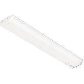 Inlight 24" LED Under Cabinet Lighting, 5 CCT Selectable 2700-5000 K, Dimmable, ETL-Listed, White Finished, IN-0208-3-WH