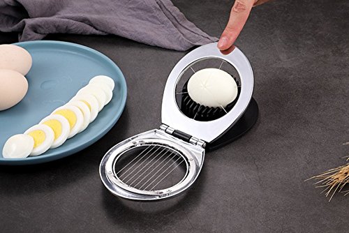 Egg Cutter,Stainless Steel Wire Egg Slicer,A Great Egg Cutter For Hard Boiled Eggs.