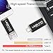 leizhan 128GB USB 3.0 Flash Drive Thumb Drives Jump Drive Storage Memory Stick Type-C/USB 2 in 1 -Black