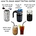 Cold Brew Mason Jar Coffee Maker with Handle by County Line Kitchen - 1 Quart - Make Amazing Cold Brew Coffee and Tea with This Durable Mason Jar and Stainless Steel Filter and Flip Cap Handle Lid