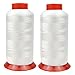 Bonded Polyester Thread High Strength Heavy Duty UV Resistant Outdoor Thread #69 T70 Size 210D/3Ply for Upholstery, Outdoor Market, Drapery, Leather, Denim and Luggage, 3000Yards Pack of 2