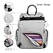 Diaper Bag Backpack - Hafmall Waterproof Multifunction Baby Back Pack Nappy Bag for Traveling, Stylish & Large Capacity (Gray)