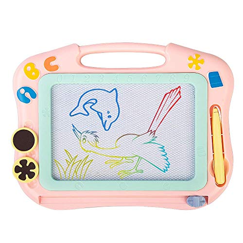 Magnetic Drawing Doodle Board for Kids, Colorful Sketching Erasable Doodle Pad, Painting Writing Learning Gift for Children (Travel Size) - Thumbnail 7