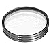 Neewer 58MM 3 Pieces Points Star Lens Filters Kit for Canon EOS Rebel T6i T6 T5i T5 T4i T3i SL1 DSLR Camera, Includes 4/6 / 8 Points Star Filter, Made of HD Glass and Aluminum Frame Materia (Black)