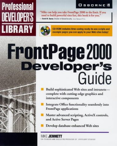 FrontPage 2000 Developer's Guide-cover