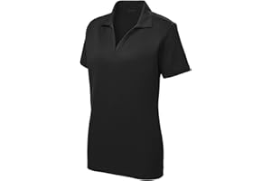 Joe's USA Women's Dri-Equip Short Sleeve Racer Mesh Polo Shirts in Size XS-4XL