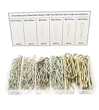 HVAZI Mixed Zinc Plated Steel Hairpin Cotter Pins Hitch pin Clips R-Clips Assortment kit