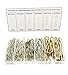 HVAZI Mixed Zinc Plated Steel Hairpin Cotter Pins Hitch pin Clips R-Clips Assortment kit