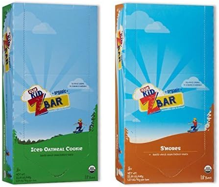 Kid Zbar 18 Iced Oatmeal Cookie/18 Smores (18 Both Flavors) by Clif Kid ZBar