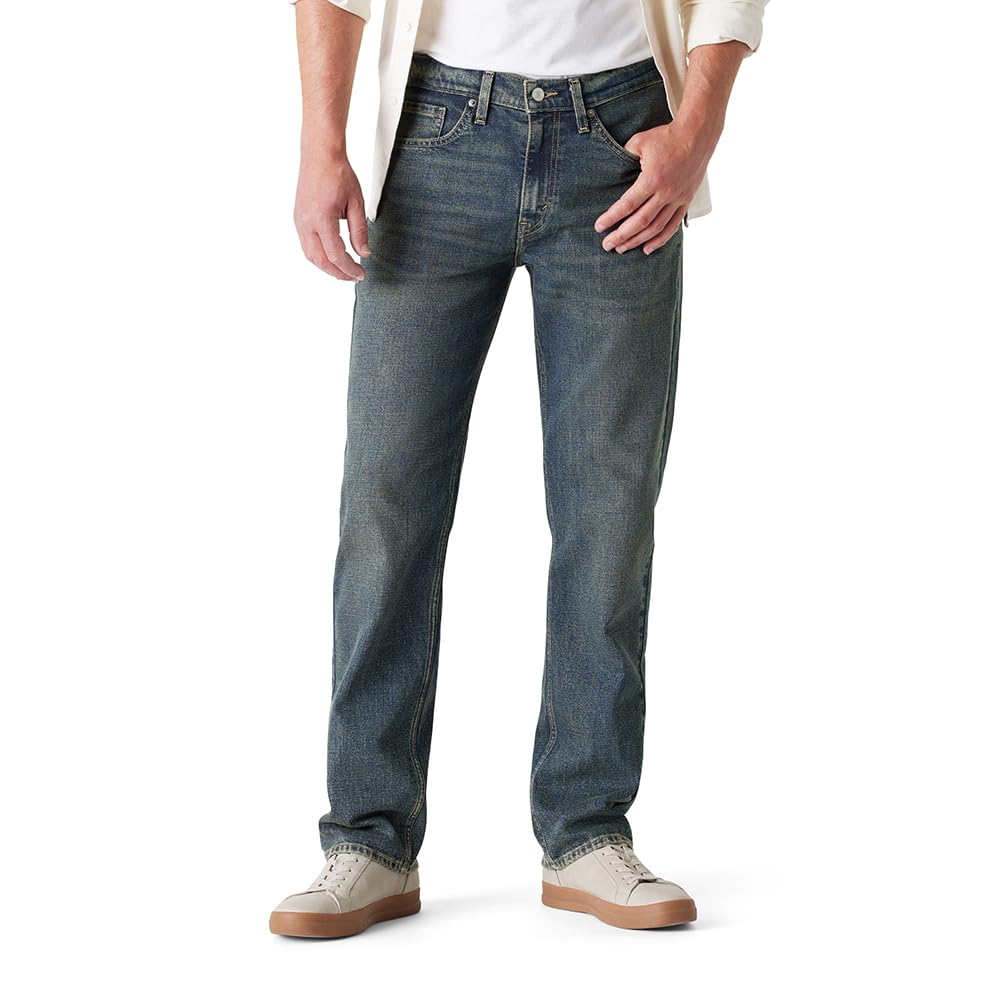 Photo 1 of Levi Strauss Signature Mens Regular Straight Fit Jeans, (New) Wild Frontier, 34Wx30L