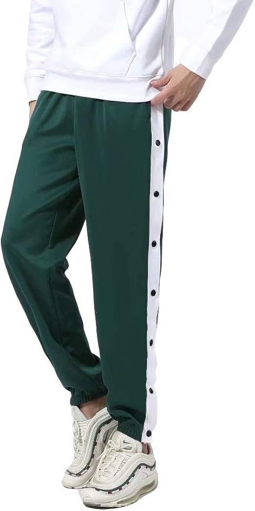 Men's Tear Away Pants Loost Fit Active Sweatpants Basketball Training