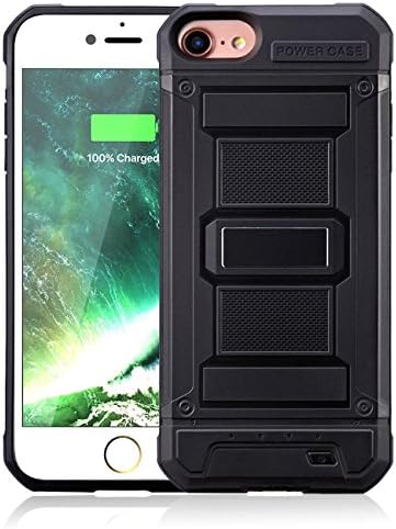 iPhone 7 / 8 Battery Case,Dawnpower 3000mAh Ultra Slim Extended Portable Rechargeable Charger Case for iPhone 8 / 7 / 6 / 6S 4.7 inch (4.7“-Black)