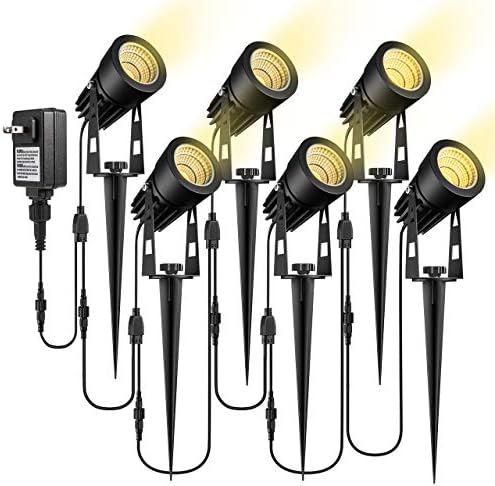 ECOWHO Low Voltage Panorama Lights, 12V Out of doors Panorama Lighting LED Spot Lights Plug in Waterproof Backyard Lights for Flood Yard Path (Extendable to eight or 10 Lights, Improve 6 Pack, 68.9ft 21m) 