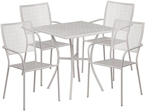 Karako 5-piece Artistic Designed Grey Bistro Set