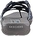 Skechers Women's Reggae-SOUNDPROOF-Thong Slide Multi-Strap Sandal, Navy, 7 M US