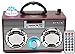 Sykik SP2021BT Bluetooth Boom Box with SD/MMC/USB, FM Radio, Disco Light, Built-in Rechargeable Battery & Remote Control