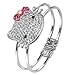 AllyDrew Kitty Crystal Bangle Bracelet