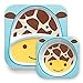 Skip Hop Baby Zoo Little Kid and Toddler Melamine Feeding Bowl, Multi Jules Giraffe