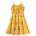 DressLily Summer Floral/Striped/Check/Ribbed Ruffle Hem/Tied/Warp Sleeveless Cami Mini Dress