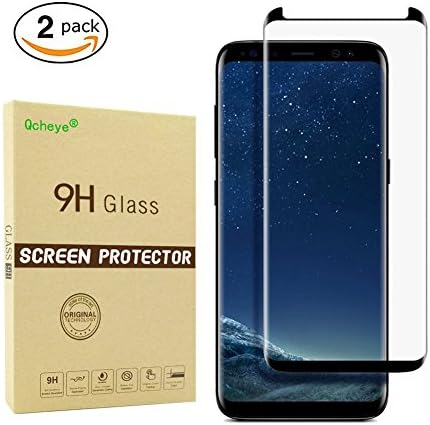 Galaxy S8 Plus Screen Protector[Case Friendly]Tempered Glass 3D Coverage[HD Clear][Anti-Scratch][Easy to Install]9H Hardness for Samsung S8+ Film (2 Pack)