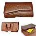 AIScell Wallet Pouch Tan Leather Pouch Case Belt Holster for Galaxy S25 Ultra, S25+, A36,A26,A16, A35,A25, A15, S24 Ultra, S24+,S23 Ultra (Fit Slim Cover on)