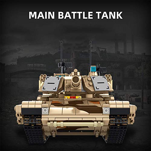 XHH Panzer-Militärpanzer-Modellbausatz, 1630-teiliger Panzer-Modellbau-Bausatz - Desert Camouflage-Kampfpanzer… – Bild 6