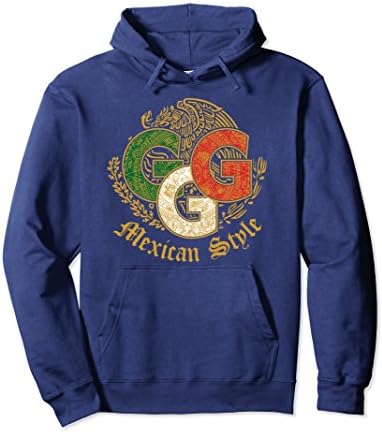 Unisex Triple G Mexican Style Hoodie 2XL Navy