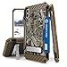 PimpCase Compatible with iPhone X Case, Durable Hybrid Rugged Cover Shockproof Phone Cover with Built in Metal Kickstand Camoflage