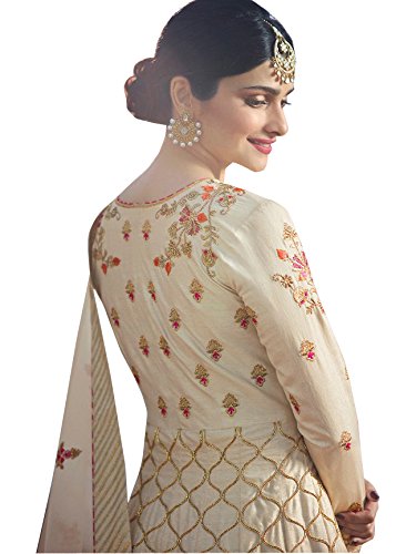 amiira women's silk anarkali gown