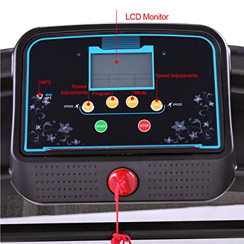 thegreatshopman Folding Treadmill Running Jogging Machine Gym Home Exercise Fitness Electric W/Smart Digital Display - Thumbnail 5