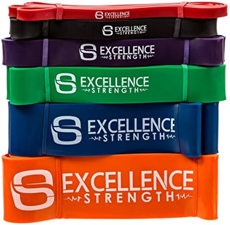 Excellence strength Resistance Band–Hi-Performance Pull-Up Assist Bands Kinds of Workout Including: Crossfit–Pilates–Powerlifting–Stretch–Exercise. for Men & Women.