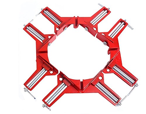 JM-capricorns 4Pcs-90 Degrees Right Angle Clamp 100mm Aluminium alloy Corner Clamp Picture Holder Woodworking Holder