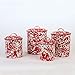Crow Canyon Home Enamelware 4 Piece Canister Set - Red Marble