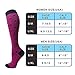 Compression Socks for Women & Men Circulation 8 Pairs 15-20mmHg-Best support for Nurse,Medical,Running,Athletic (14 - Black/Yellow/BlueSmall-Medium)