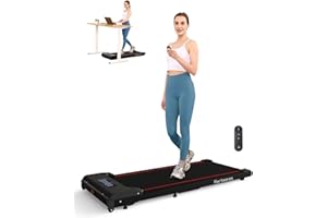 Hartwares Walking Pad Under Desk Treadmill for Home 2 in 1 Portable Treadmill with Remote Control, 2.5HP Brushless Motorized Running Jogging Machine, Compact Design 265 Lbs Capacity