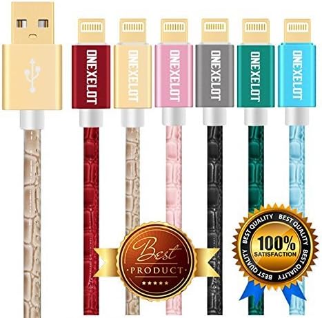 Lightning Cable iPhone Charger to USB for iPhone 7 / 7 Plus / 6s / 6s Plus / 6 / 6 Plus / 5 / 5s / 5c, iPad mini / Air / Pro iPod touch Car Charger cable (GOLD)