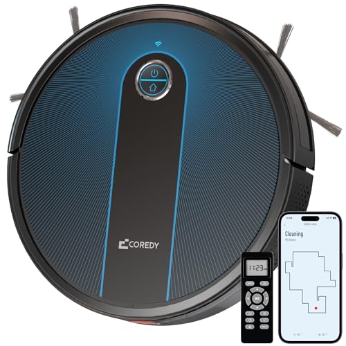 Coredy Robot Vacuum, R650 Ultra Robotic Vacuum with 2200 Pa Strong
