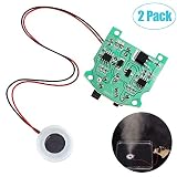 2 Pack Ultrasonic Atomization Maker 20mm 113KHz Mist Atomizer DIY Humidifier with PCB 3.7-12V