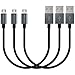 REVERSIBLE Micro USB Cable (6inch - 3 Pack), FosPower [Nylon Braided | Full Speed Charging] Micro USB Cable Durable Built for Galaxy S7/S7 Edge/Note 5, Moto G5/G5 Plus, HTC, LG & More (Gray)