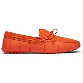 SWIMS Mens Loafers, Braided Lace Lux Driver Shoes for Men, Casual Beach Loafer, Comfortable Summer Shoe, Stylish Lightweight Walking Footwear, Quick Dry Eco Friendly (SWIMS Orange,15)