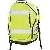 ERB Delta Plus WELBP1 Polyester Backpack, High Visibility Lime